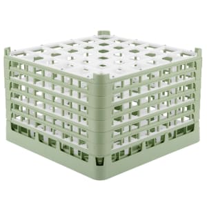 175-527391 Signature Glass Rack w/ (36) Compartments - Green