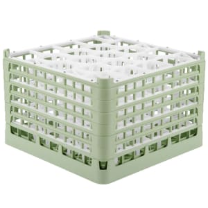 175-527571 Signature Lemon Drop™ Glass Rack w/ (20) Compartments - Green