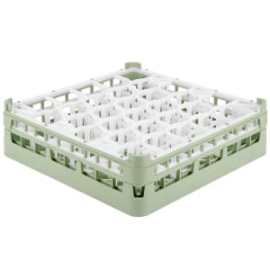 175-528131 Signature Lemon Drop™ Glass Rack w/ (30) Compartments - Green