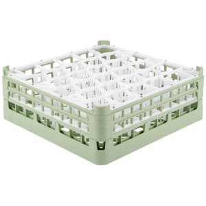 175-528171 Signature Lemon Drop™ Glass Rack w/ (30) Compartments - Green