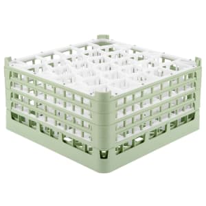 175-528461 Signature Lemon Drop™ Glass Rack w/ (30) Compartments - Green