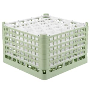 175-528491 Signature Lemon Drop™ Glass Rack w/ (30) Compartments - Green