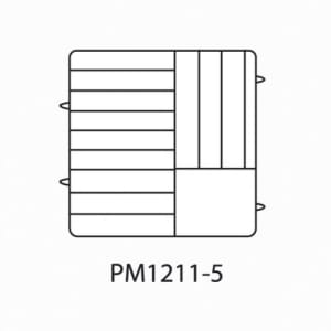 175-PM12115 Dishwasher Rack - 12 Plate Capacity, 5 Extenders, Beige