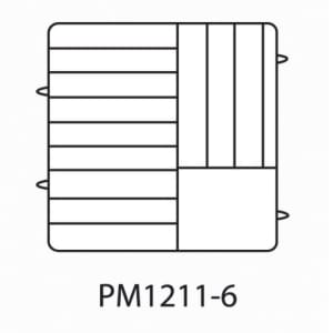 175-PM12116 Dishwasher Rack - 12 Plate Capacity, 6 Extenders, Beige