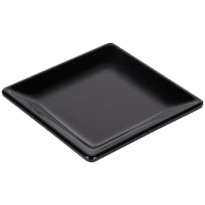 701-D55SQB 5" Square Melamine Plate, Black