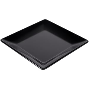 701-D99SQB 9" Square Melamine Dinner Plate, Black