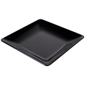 701-D1111SQB 11" Square Melamine Dinner Plate, Black