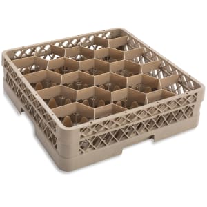 175-TR11G Traex® Full Size Rack Max® Glass Rack w/ (20) Compartments - (1) Extender, Beige