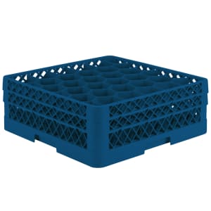 175-TR12HH44 Rack Max Glass Rack w/ (30) Compartments - (2) Extenders, Royal Blue