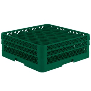 175-TR12HH19 Rack Max Glass Rack w/ (30) Compartments - (2) Extenders, Green