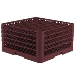 175-TR12HHHH21 Rack Max Glass Rack w/ (30) Compartments - (4) Extenders, Burgundy