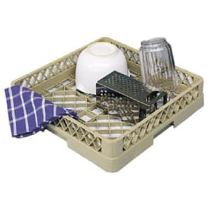 175-TR1A Full-Size Dishwasher Rack - Open with 1 Extender, Beige