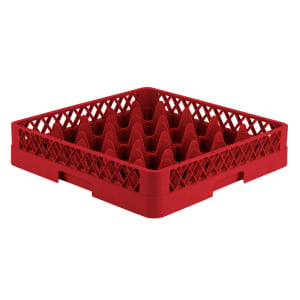 175-TR602 Rack-Master Glass Rack w/ (25) Compartments - Red