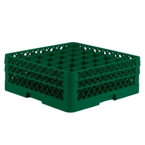 175-TR7CC19 Rack-Master Glass Rack w/ (36) Compartments - (2) Extenders, Green