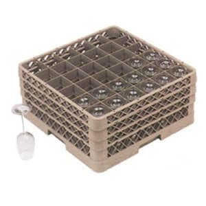 175-TR7CCA Traex® Glass Rack w/ (36) Compartments - (3) Extenders, Beige