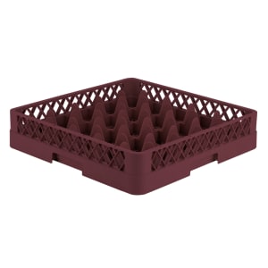 175-TR621 Rack-Master Glass Rack w/ (25) Compartments - Burgundy