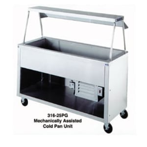 212-31425SS 60" AeroServ™ Cold Food Bar - (4) Pan Capacity, Floor Model, Stainless Steel