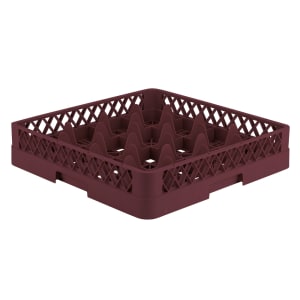 175-TR821 Rack-Master Glass Rack w/ (16) Compartments - Burgundy
