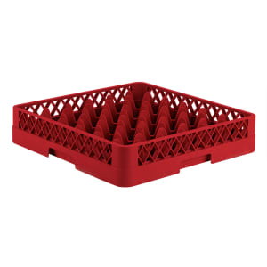 175-TR702 Rack-Master Glass Rack w/ (36) Compartments - Red