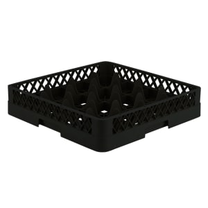 175-TR806 Rack-Master Glass Rack w/ (16) Compartments - Black