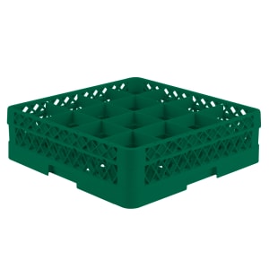 175-TR8D19 Rack-Master Glass Rack w/ (16) Compartments - (1) Extender, Green