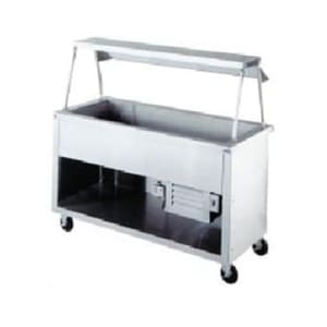 212-32725SS120 74" AeroServ™ Cold Food Bar - (5) Pan Capacity, Floor Model, Stainless Steel