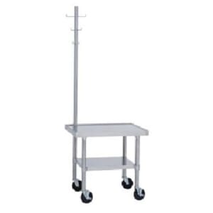 212-491A2424 24" Mixer Table w/ Galvanized Undershelf Base, 24"D
