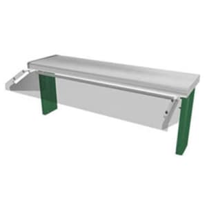 212-TS530601SN 59 5/8" Sneeze Guard, 1 Sided Buffet Style w/ Acrylic End Guards