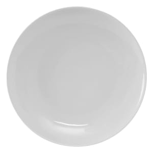 424-VPA064 6 1/2" Round Florence Plate - Ceramic, Porcelain White