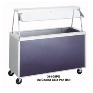 212-32525PG217101 74" AeroServ™ Cold Food Bar - (5) Pan Capacity, Floor Model, Black