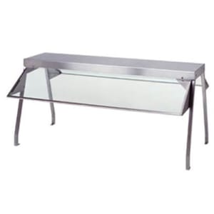 212-837 Buffet Shelf w/ 2 Sneeze Guards, 1/4" Acrylic End Guards, 44 3/8" x 10 1/2" x 20"