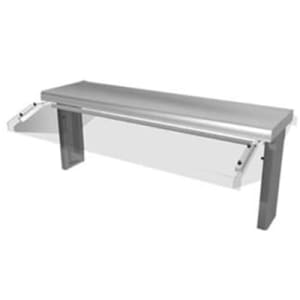 212-TS530116 115 5/8" Sneeze Guard, 2 Sided Buffet Style w/ Acrylic End Guards