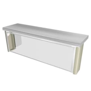 212-TS56046 45 5/8" Sneeze Guard, Service Style w/ Acrylic End Guards