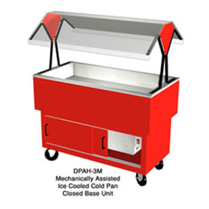 212-DPAH2M217101 30 3/8" EconoMate™ Cold Food Bar - (2) Pan Capacity, Floor Model, Black