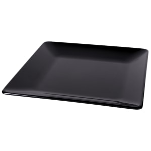 701-M1313SQB 13 1/2" Square Melamine Dinner Plate, Black