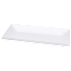 701-M168RCNW 16" x 8" Platter - Rectangular Symmetry - Melamine, Display White