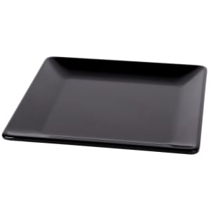 701-M99SQB 9" Square Melamine Dinner Plate, Black
