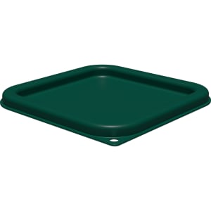 028-1197008 Lid for 2 to 4 qt Squares Food Storage Containers - Polyethylene, Forest Green
