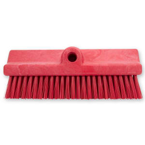 028-40423EC05 10" Floor Scrub Brush w/ Red Polyester Bristles