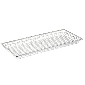 229-10523 Rectangular Serving Basket - 14"L x 7"W x 1"H, Stainless Steel Wire
