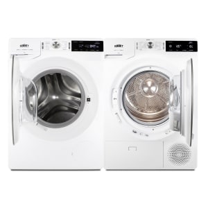 162-SLS24W3P Front Load Stackable Washer/Dryer Combo - 3 Prong Plug, White, 220v/1ph