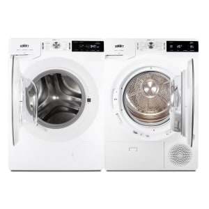 162-SLS24W4P Front Load Stackable Washer/Dryer Combo - 4 Prong Plug, White, 220v/1ph