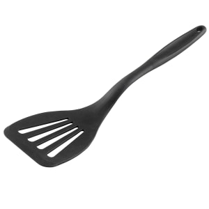 229-10054 12 7/8" Slotted Spatula w/ 4" Blade - Silicone Coated Steel