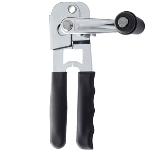 229-10518BK Manual Crank Style Can Opener - Chrome Plated, Black