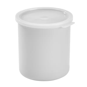 144-CP27148 2 7/10 qt Crock with Lid - White