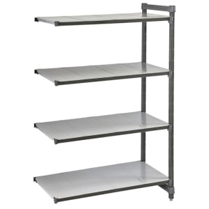 144-CBA213072S4580 Camshelving Basics Solid Add-On Shelf Kit - 4 Shelves, 30"L x 21"W x...