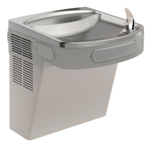 189-LZS8L Wall Mount Bi Level Drinking Fountain - Filtered, Refrigerated, Light Gray Granite