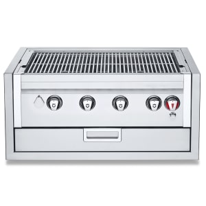 828-IBI30GONG 30" Built In Commercial Outdoor Charbroiler Grill Only w/ (4) Burners - Stainless Steel, Natural Gas