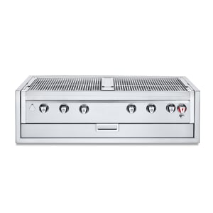 828-IBI482RDGOLP 48" Built In Commercial Outdoor Charbroiler Grill Only w/ (6) Burners - Liquid Propane