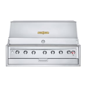 828-IBI42NG 42" Built In Commercial Outdoor Charbroiler w/ (6) Burners - Roll Dome, Natural Gas
